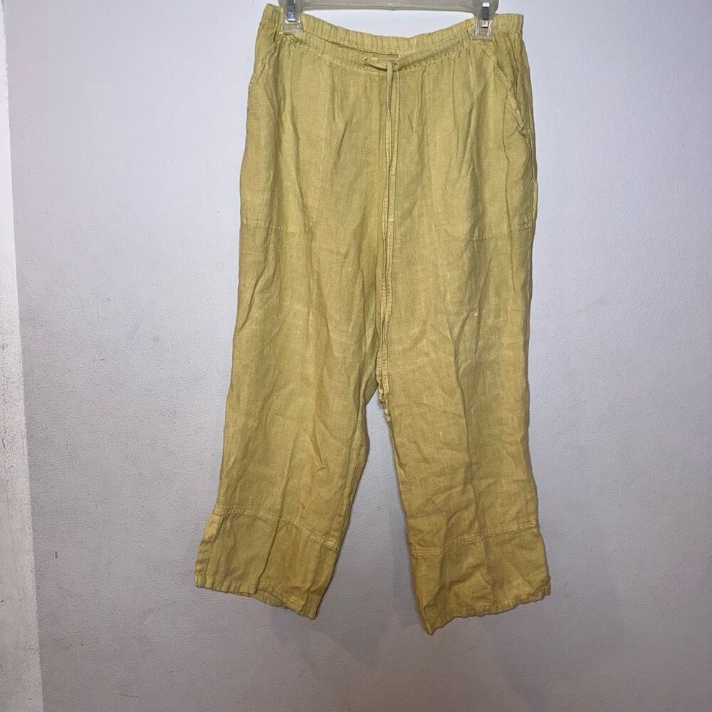 Match Point Linen Pant Cropped‎ Pants